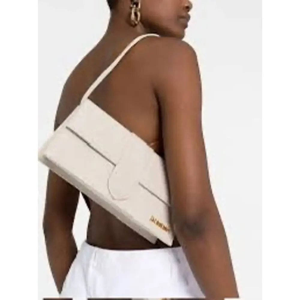 Jacquemus | Le Bambino Long Shoulder Bag | Beige Linen Exterior